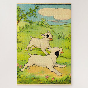 1914 zwei laufende Hunde