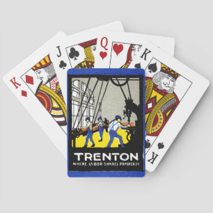 1915 Antik Trenton New Jersey Spielkarten