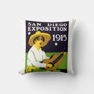 1915 Ausstellung in San Diego Kissen