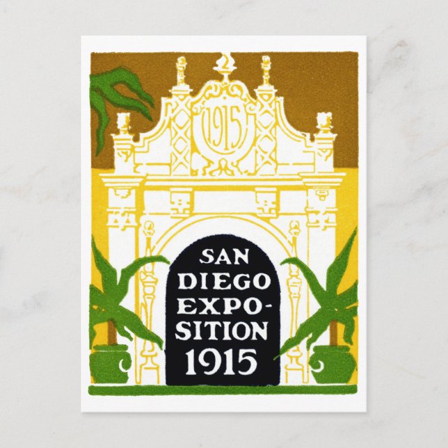 1915 Ausstellung in San Diego Postkarte (Vorderseite)