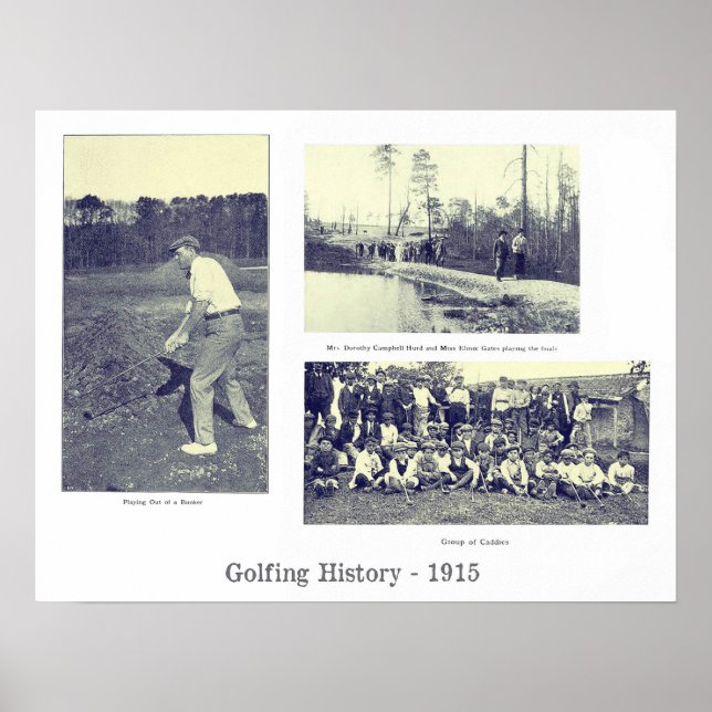 1915 Golfing History Print Poster (Vorne)
