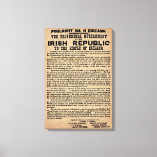 1916 Iren-Proklamations-Leinwand (ursprüngliche Leinwanddruck