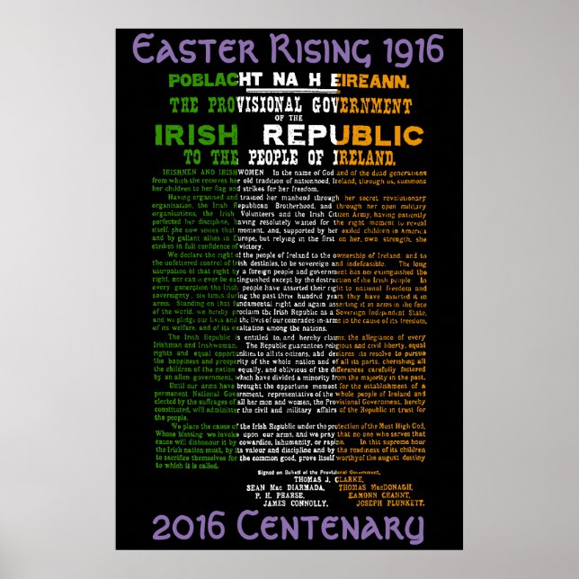 1916 Osteraufstieg 1000-jähriges Poster 2016 (Vorne)