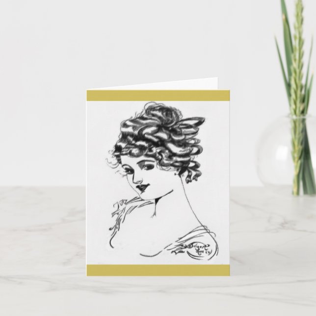 1917 Cartes de Notes Art Nouveau ! (Devant)