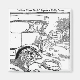 1917 Cartoon für Flachreifen Magnet