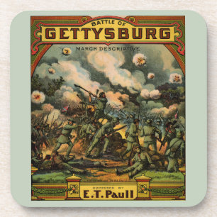 1917 Die Schlacht von Gettysburg Getränkeuntersetzer