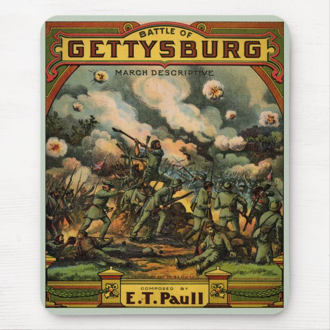 1917 Die Schlacht von Gettysburg Mousepad (Vorne)