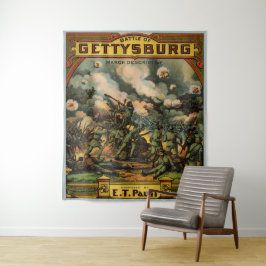 1917 Die Schlacht von Gettysburg Notendruck Wandteppich
