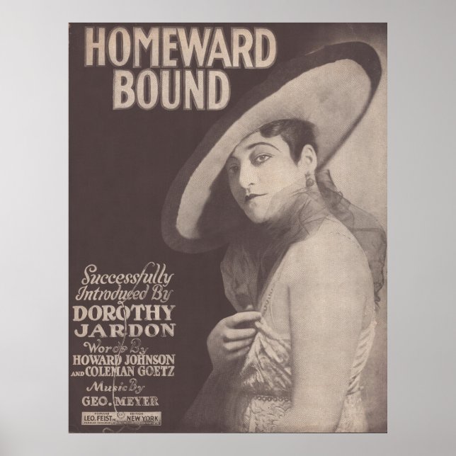 1917 Homeward Bound~Dorothy Jardon Poster (Vorne)