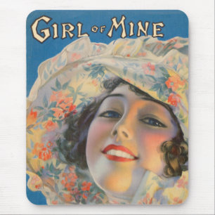 1917 Mädchen von mir Notenblattcover Mousepad