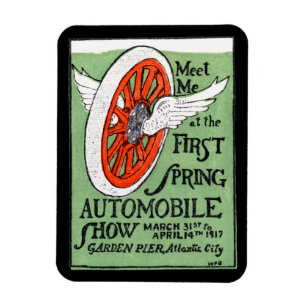 1917 New Jersey Frühjahrs-Automobilausstellung Magnet