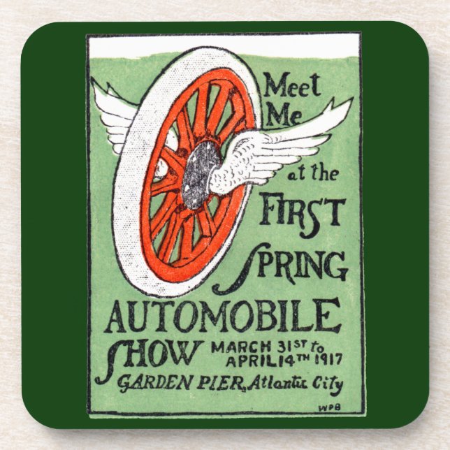 1917 New Jersey Spring Auto Show Untersetzer (Vorderseite)