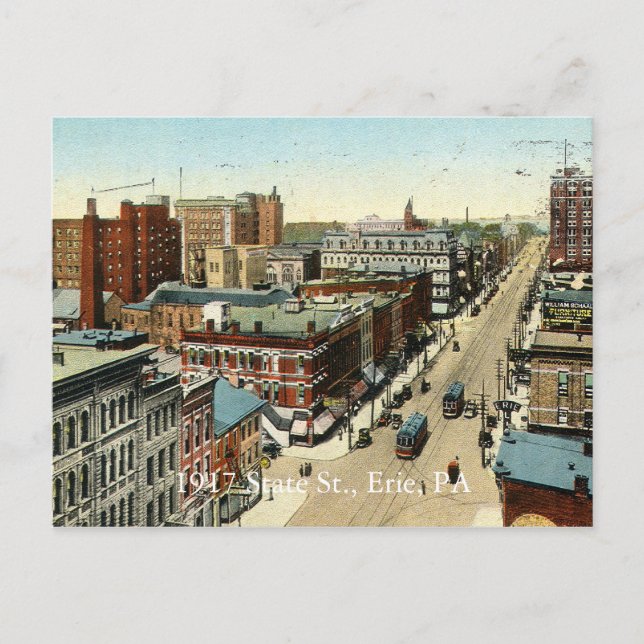 1917 Staat St., Erie, PA Postkarte (Vorderseite)