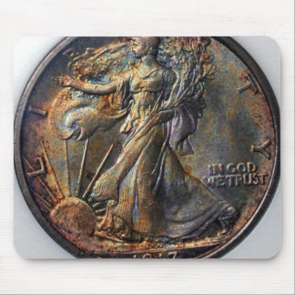 1917 Walking Liberty Halber Dollar Mousepad