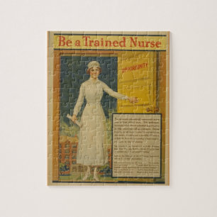 1917 WWI Plakat: Werde eine ausgebildete Krankensc