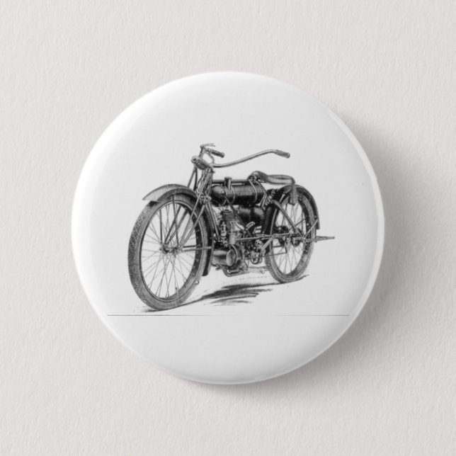 1918 Antikes Motorrad Button (Vorderseite)