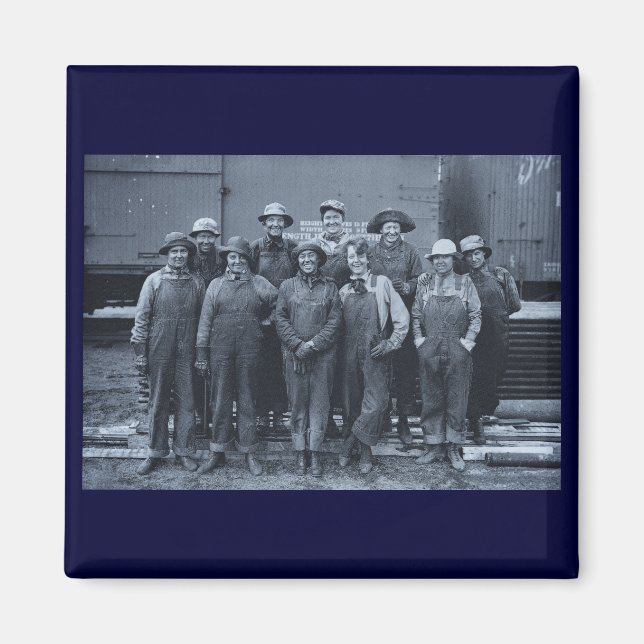 1918 Frauenarbeiter Gewerkschaft Pazifische Eisenb Magnet (Vorne)