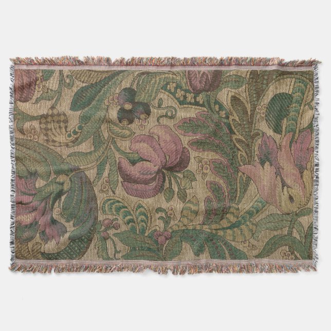 1918 Vintages, reichhaltiges Blumenband Brocade Da Decke (Vorderseite)