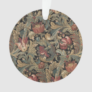 1918 Vintages, reichhaltiges Blumenband Brocade Da Ornament
