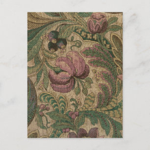 1918 Vintages, reichhaltiges Blumenband Brocade Da Postkarte