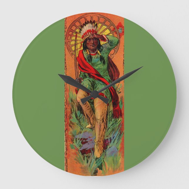 1919 Abbildung des systemeigenen Amerikanischen Ur Große Wanduhr (Vorderseite)