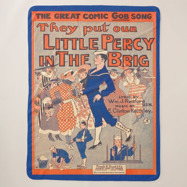 1919 legten sie unsere kleine Percy in den Brig Sherpadecke (Vorderseite)