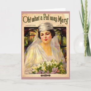 1919 Oh! Was für ein Pal war Mary-Liedsheet Karte