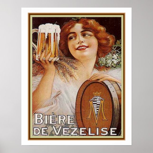 1920 Biere de Vezelise Ad- 16x20 Poster (Vorne)