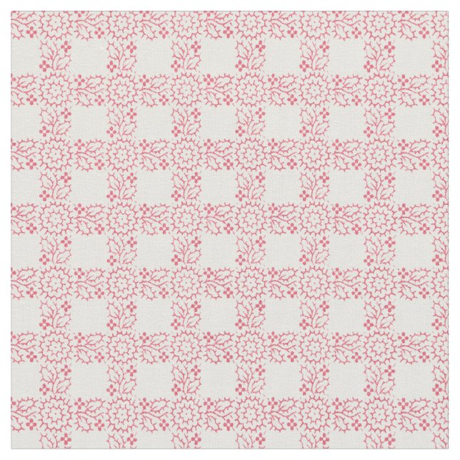 1920 Blumengrid Stoff (Nahaufnahme)
