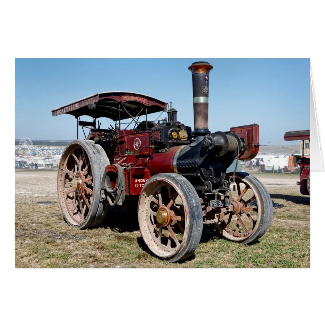 1920 Burrell 6nhp Road Locomotive and Crane Motor (Vorderseite (Horizontal))