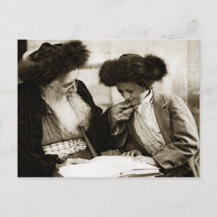 1920 Die Tora erforscht, sepia toned Postkarte