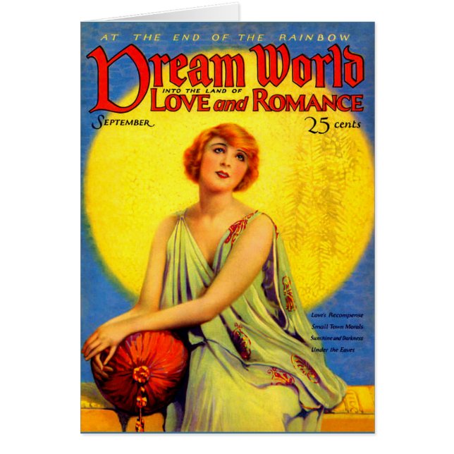 1920 Dream World magazine couverture (Devant)