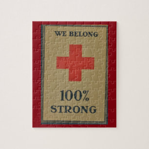 1920 Erster Weltkrieg Rotes Kreuz "Wir gehören 100