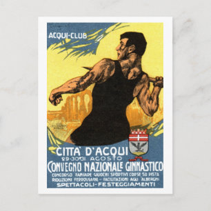 1920 Italienisches Turnplakat Postkarte
