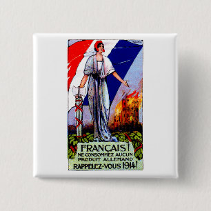 1920 kein deutsches Produkt-Plakat Button