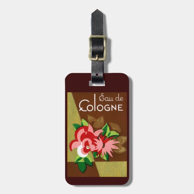1920 Parfüm Eau de Köln Gepäckanhänger (Vorderseite vertikal)