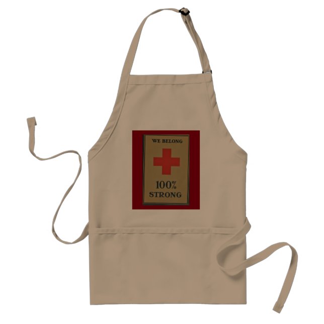 1920 Rotes Kreuz des Ersten Weltkriegs "Wir gehöre Schürze (Vorne)