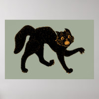 1920 Scary Black Cat