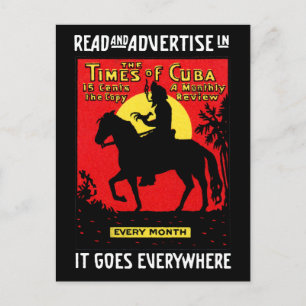 1920 The Times of Cuba Postkarte