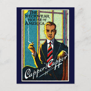 1920 Vintage Mens-Krawatte Postkarte