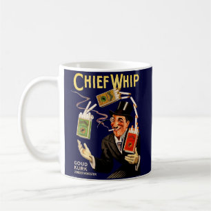 1920er Chief Whip Zigarettenwerbung Kaffeetasse