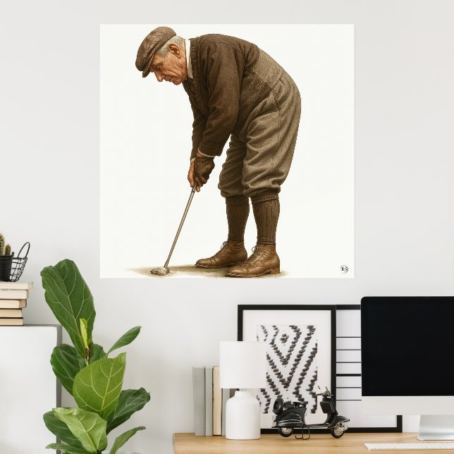 1920er Golfmode - Kunstdruck Poster (Heimbüro)