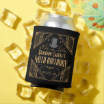 1920er Jahre Art Deco Black & Gold 40th Birthday P Dosenkühler<br><div class="desc">Feiern Sie die großen 4-0 im Stil mit diesem Art Déco Stil im Schwarz und Gold 40. Geburtstag Party kann cooler! Die Goldelemente verleihen den 20er Jahren ein Ambiente, das perfekt zum Feiern geeignet ist. Karo in unserem Shop für die Koordination von Party-Artikeln. ・ Suchen Sie etwas Anderes? Senden Sie...</div>