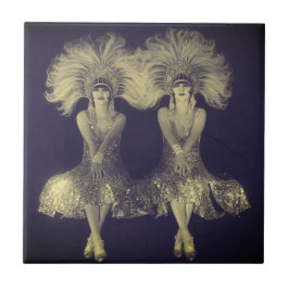 1920er Jahre Dolly Sisters Twins Flappers Fliese