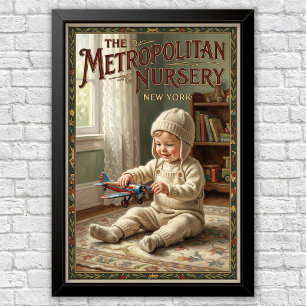 1920er Jahre Vintage Kinder Modewerbung  Poster