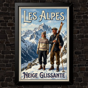 1920er Jahre Vintage Modewerbung Poster