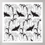 1920's Art Deco Birds Pattern Poster<br><div class="desc">A pattern,  most likely with wrapping paper in mind,  from a sketch in my Broun Art Studio archive. I had (nominal) 12"X12" in mind... .. but knock yourself out!</div>