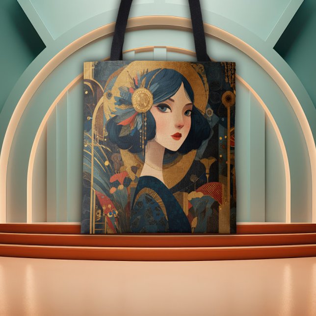 1920's Art Deco Flapper Girl Tasche (Von Creator hochgeladen)
