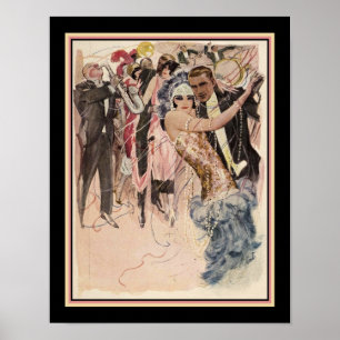 1920's Art Deco Jazz/Dancers Poster
