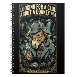 1920s Detective Donkey Noir Comic Notizblock